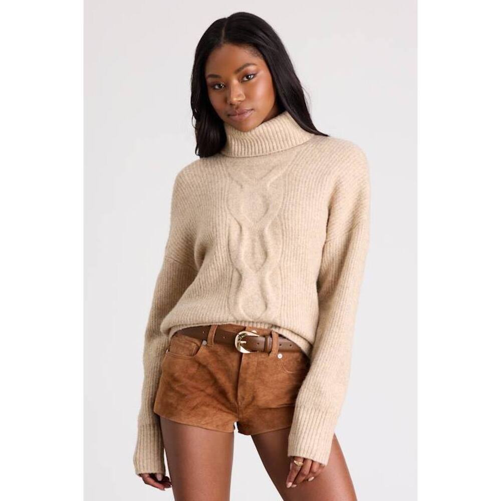 Lulus Tanner Tan Suede Mid-rise Micro Shorts Brown - Size 28
Worn once